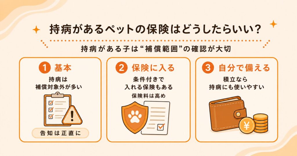 持病の子はどうしたら。