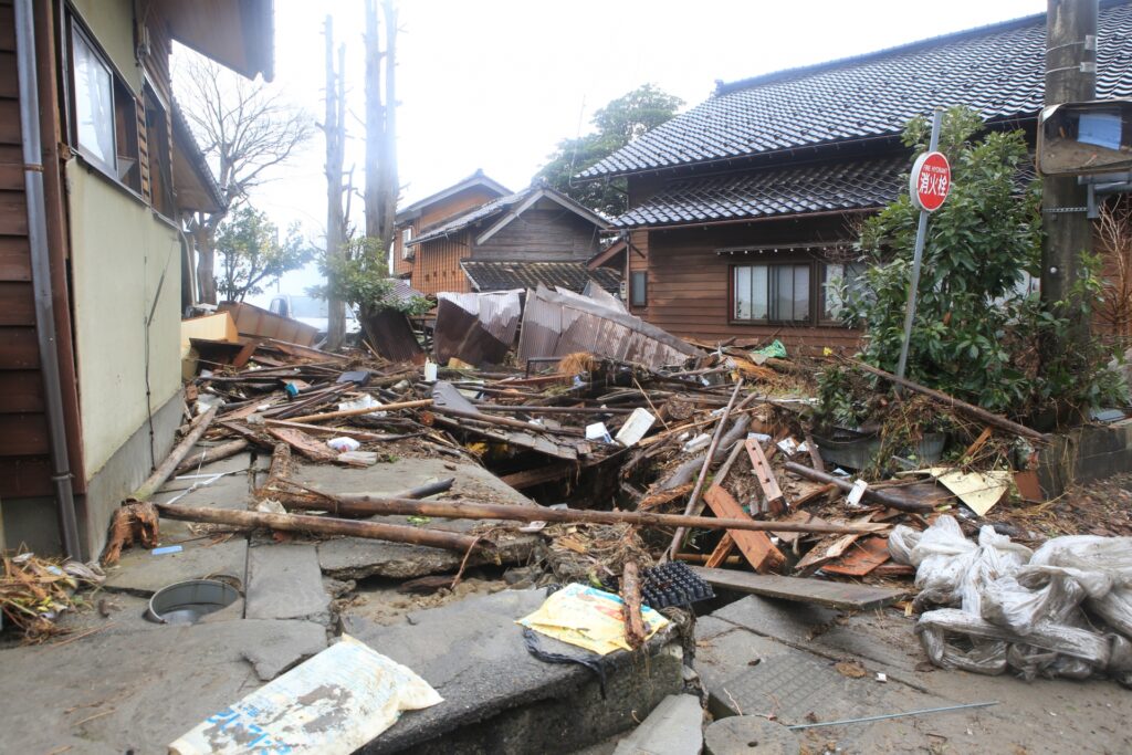 能登半島地震の写真