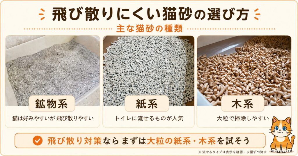 猫砂のアドバイス